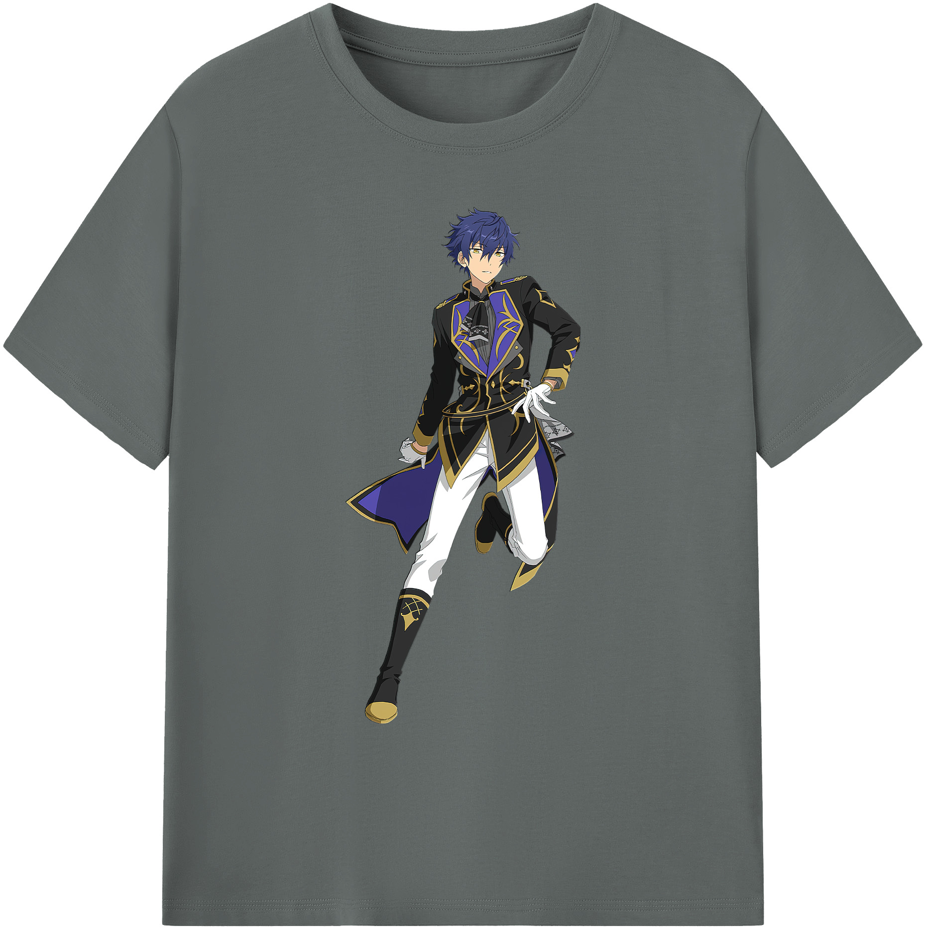 （画像用） あんさんぶるスターズ! Ensemble Stars 綿100％ メンズ半袖Tシャツ｜肌触りやわらか＆通気性